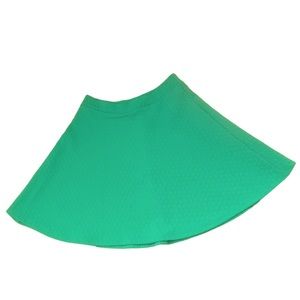 CHARLOTTE RUSSE Bright Green Skater Skirt - Size Medium